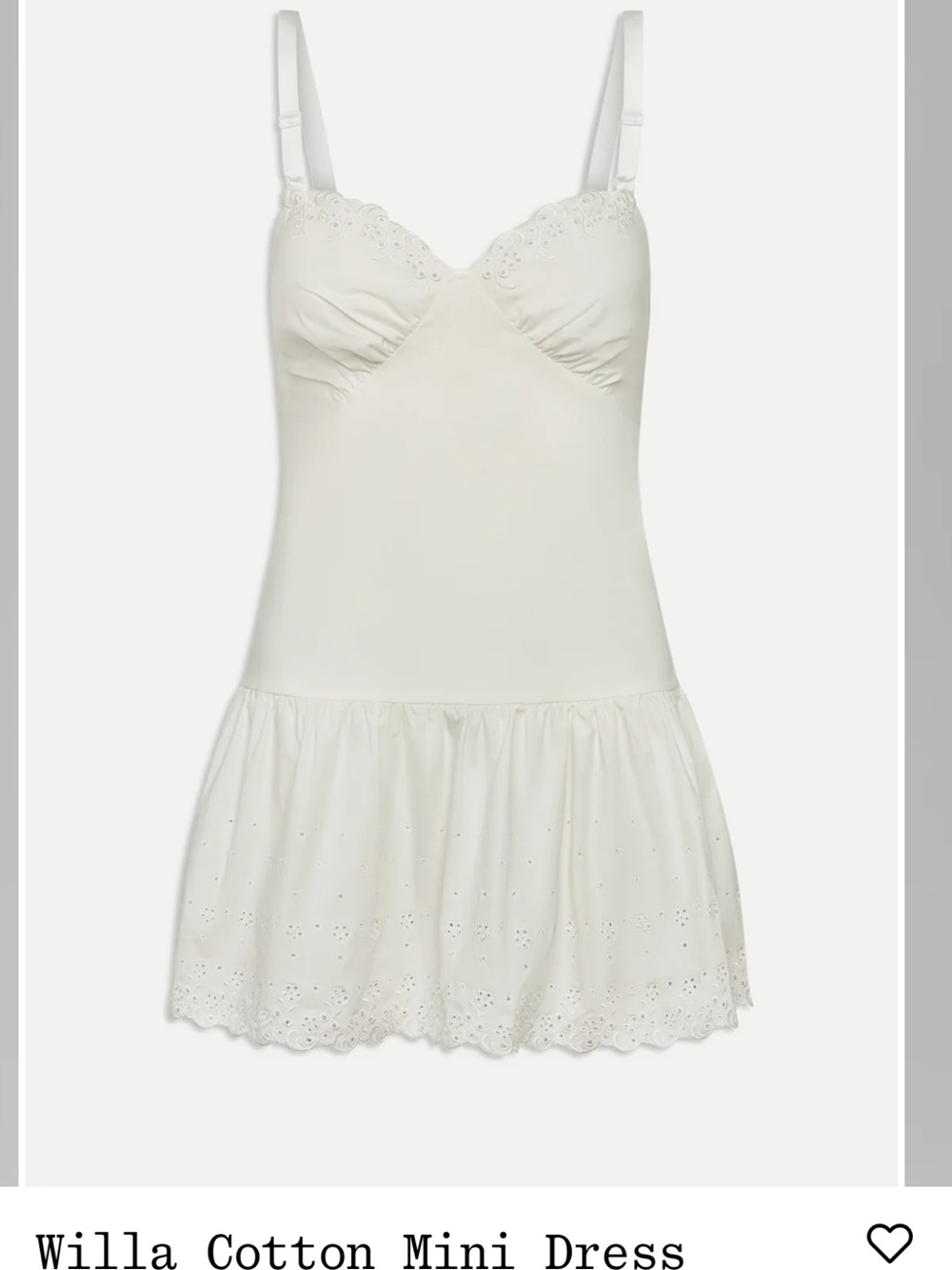 Frankie’s Bikinis Willa Cotton Mini Dress